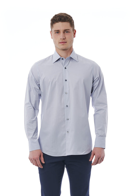 Bagutta Camicia Manica Lunga Grigio Chiaro Uomo Grigio - MYDREAMAX