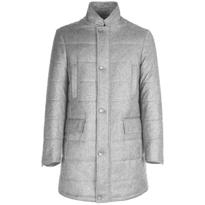 Loro Piana Cappotto Trapuntato Uomo Grigio - MYDREAMAX