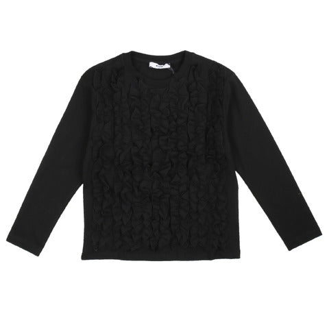 Msgm Maglia Manica Lunga Nero Bambina Nero - MYDREAMAX