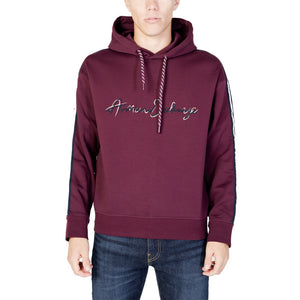 Armani Exchange Felpa con Cappuccio Uomo Bordeaux L - MYDREAMAX