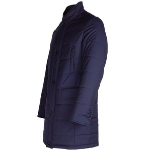 Loro Piana Cappotto Trapuntato Blu Uomo - MYDREAMAX