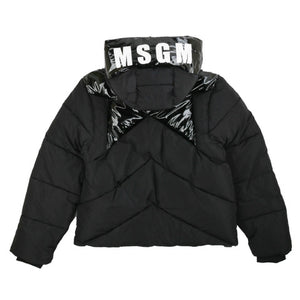 Msgm Piumino Nero Bambina - MYDREAMAX