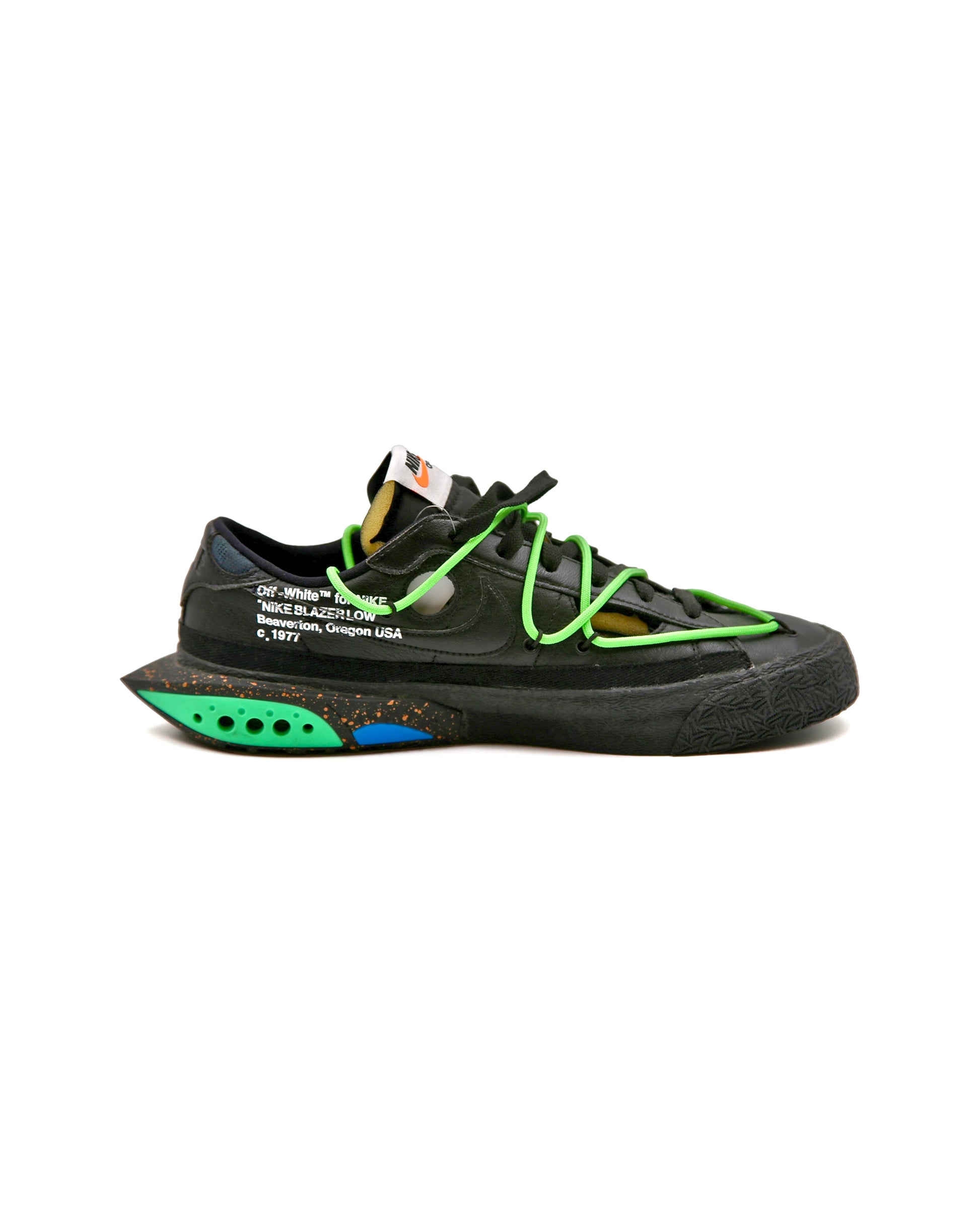 Nike Blazer Low Avorio Nero Verde Elettrico - MYDREAMAX