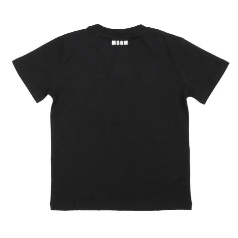 Msgm T-Shirt Manica Corta Nero Bambino - MYDREAMAX