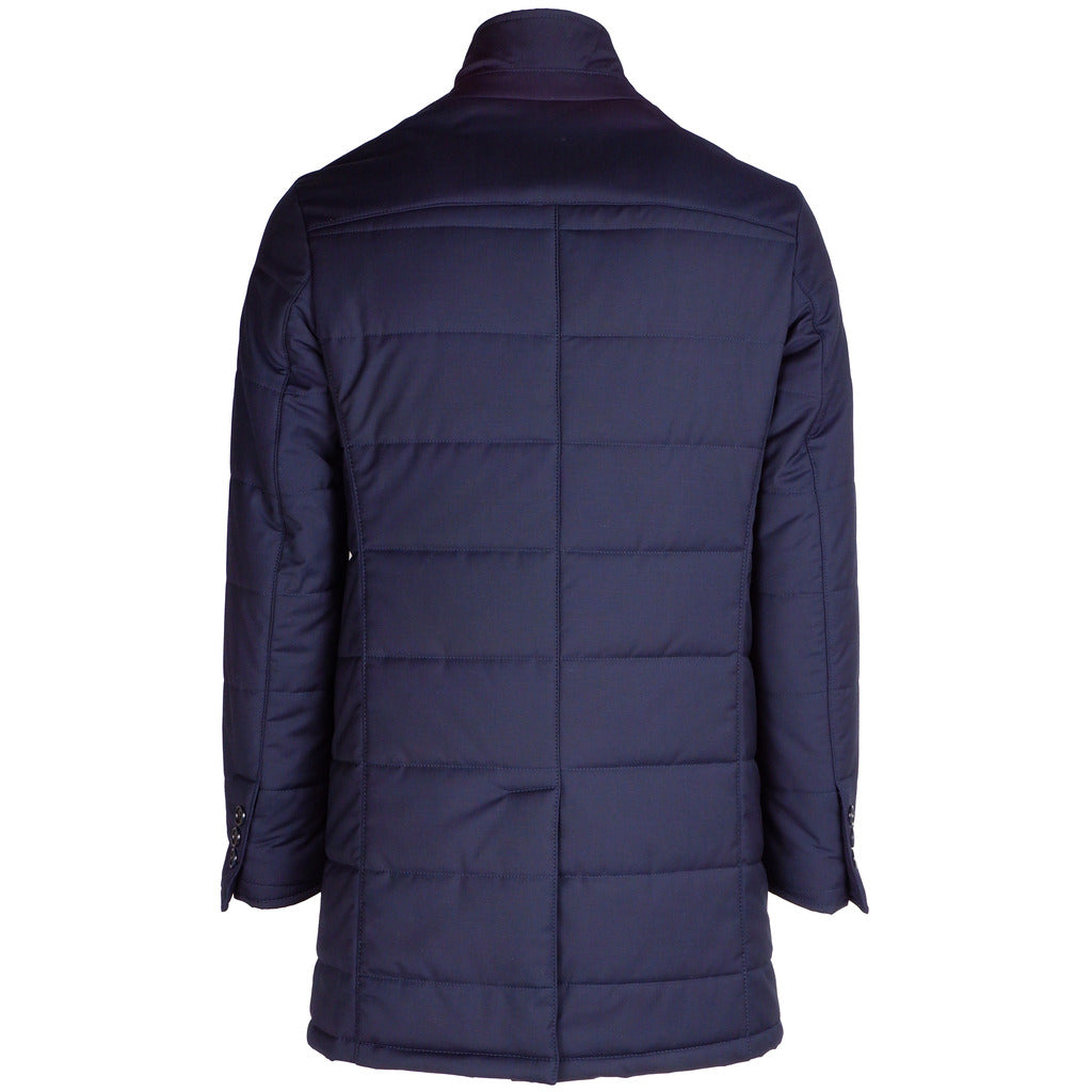 Loro Piana Cappotto Trapuntato Blu Uomo - MYDREAMAX