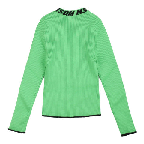 Msgm Maglioncino Verde Bambina - MYDREAMAX