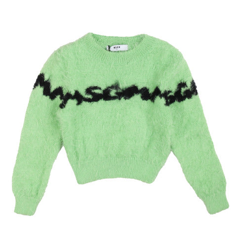 Msgm Maglioncino Verde Bambina Verde - MYDREAMAX