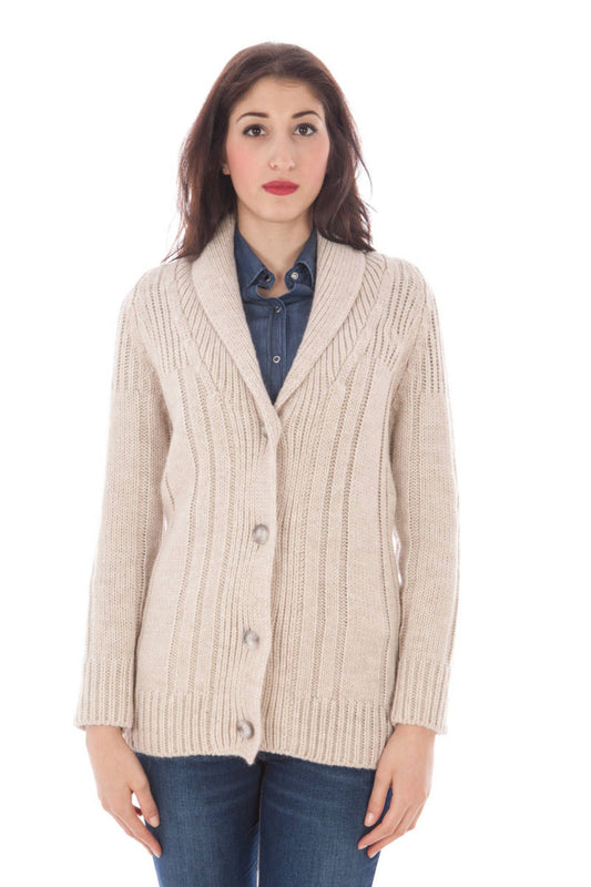 Fred Perry Cardigan Beige Donna S Beige - MYDREAMAX